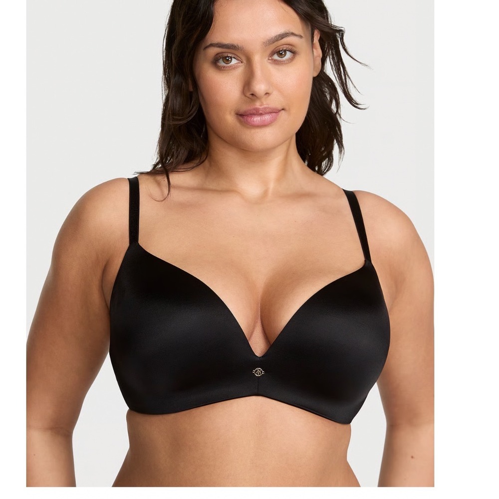 Victoria's Secret Smooth So Obsessed Wireless Padded Bra Black 38C ST 11213974